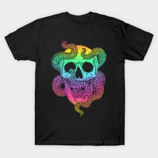 Octopus Tentacles Skull T-Shirt